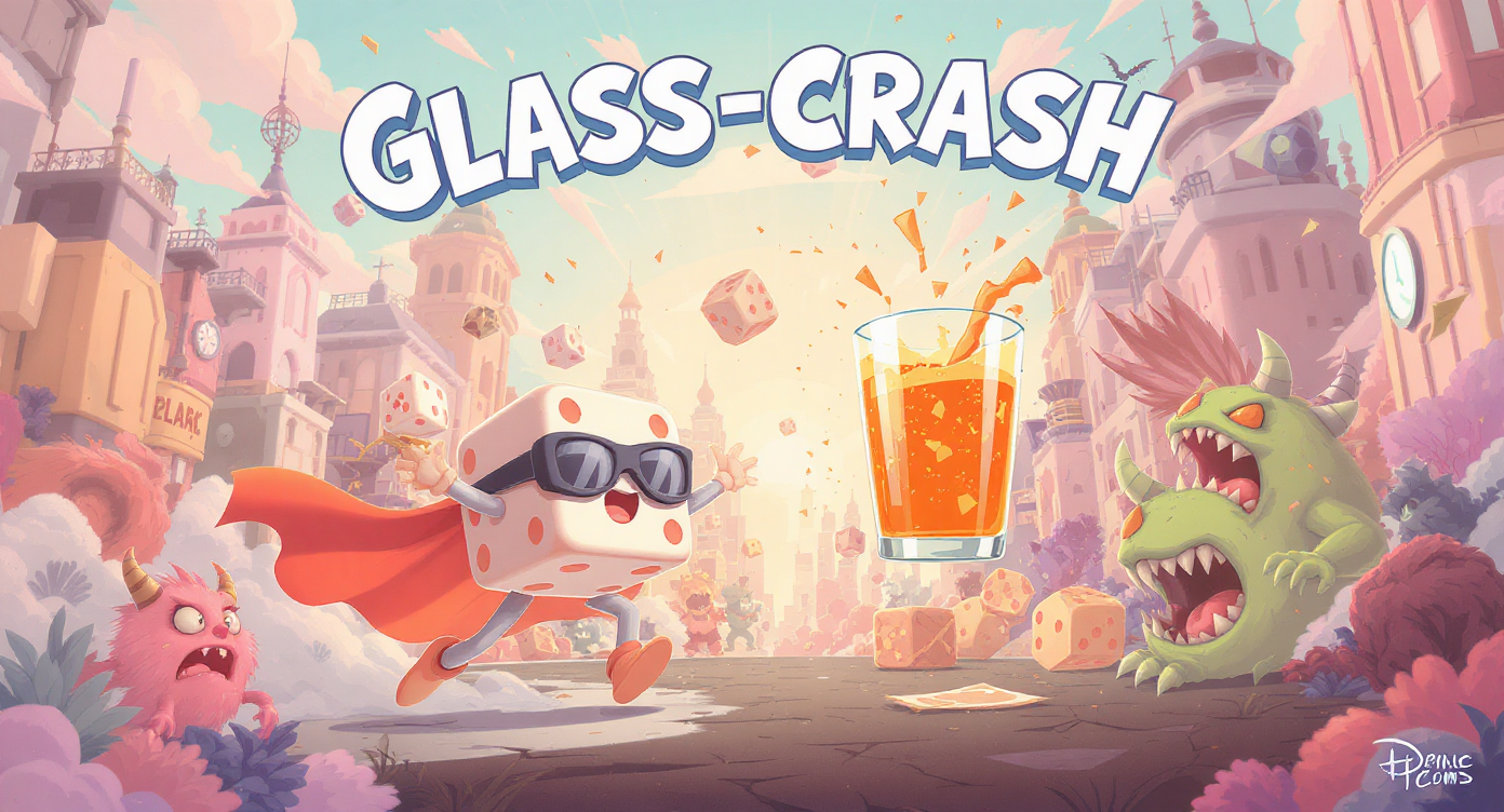 ภาพโปรโมทเกมวงล้อพาเพลิน ที่มีสัตว์ต่างๆกำลังปาร์ตี้รอบแก้วน้ำขนาดใหญ่